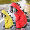 Impermeable de dinosaurio de cuatro patas para perros