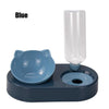 Pet Bowl Double Bowls Food Water Feeder con dispensador de agua automático