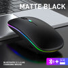 Mouse Dual Mode Bluetooth Wireless USB Rechargeable RGB Mouse Silent Ergonomic Mouse With Backlight For Laptop PC ipad