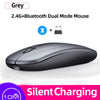 Mouse Dual Mode Bluetooth Wireless USB Rechargeable RGB Mouse Silent Ergonomic Mouse With Backlight For Laptop PC ipad