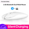 Mouse Dual Mode Bluetooth Wireless USB Rechargeable RGB Mouse Silent Ergonomic Mouse With Backlight For Laptop PC ipad