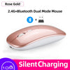 Mouse Dual Mode Bluetooth Wireless USB Rechargeable RGB Mouse Silent Ergonomic Mouse With Backlight For Laptop PC ipad