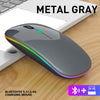 Mouse Dual Mode Bluetooth Wireless USB Rechargeable RGB Mouse Silent Ergonomic Mouse With Backlight For Laptop PC ipad