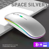 Mouse Dual Mode Bluetooth Wireless USB Rechargeable RGB Mouse Silent Ergonomic Mouse With Backlight For Laptop PC ipad