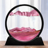 Moving Sand Art Picture Round Glass 3D Hourglass Deep Sea Sandscape In Motion Display Flowing Sand Frame 7/12inch For home Decor