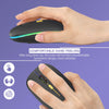 Mouse Dual Mode Bluetooth Wireless USB Rechargeable RGB Mouse Silent Ergonomic Mouse With Backlight For Laptop PC ipad