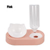 Pet Bowl Double Bowls Food Water Feeder con dispensador de agua automático